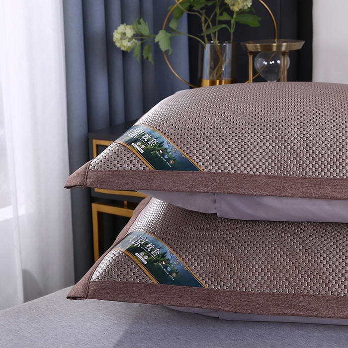 91家纺网 家纺一手货源 找家纺 小牛席业 2026新款大冰藤夏凉枕套系列凉枕套夏天枕套冰丝枕套竹枕套藤枕套冰藤枕套 大冰藤夏凉枕套（香槟）