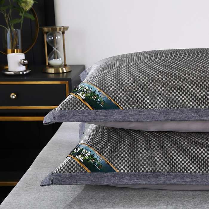 91家纺网 家纺一手货源 找家纺 小牛席业 2026新款大冰藤夏凉枕套系列凉枕套夏天枕套冰丝枕套竹枕套藤枕套冰藤枕套 大冰藤夏凉枕头（银灰）