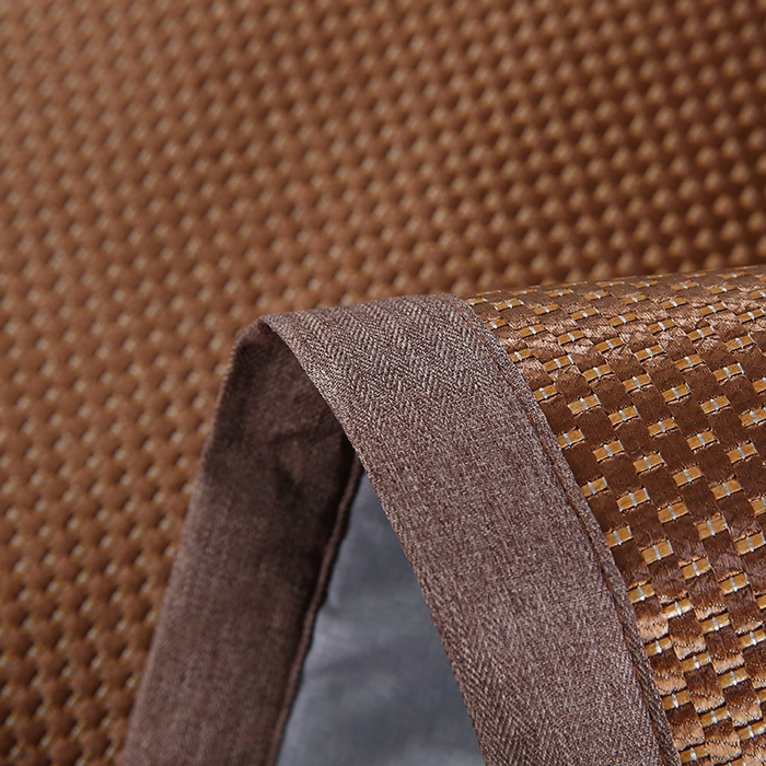 91家纺网 家纺一手货源 找家纺 小牛席业 2026新款大冰藤夏凉枕套系列凉枕套夏天枕套冰丝枕套竹枕套藤枕套冰藤枕套 大冰藤夏凉枕套（提花咖色）