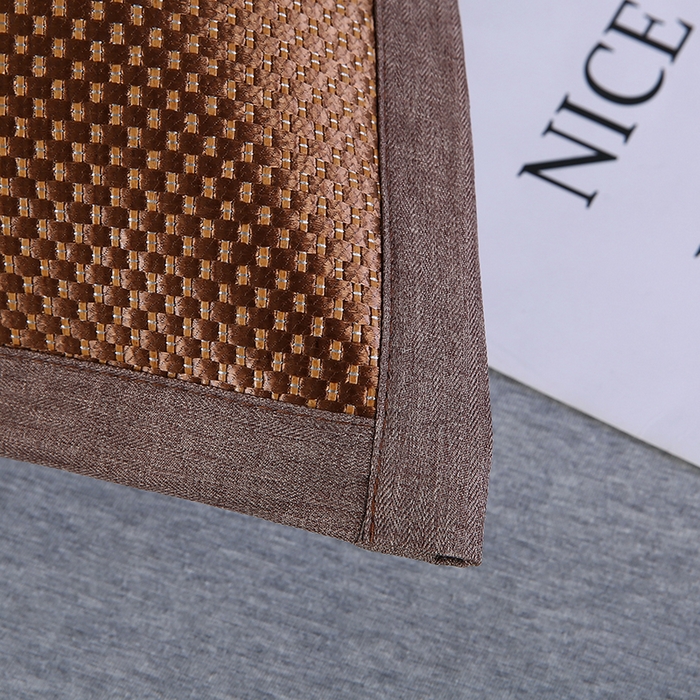 91家纺网 家纺一手货源 找家纺 小牛席业 2026新款大冰藤夏凉枕套系列凉枕套夏天枕套冰丝枕套竹枕套藤枕套冰藤枕套 大冰藤夏凉枕套（提花咖色）