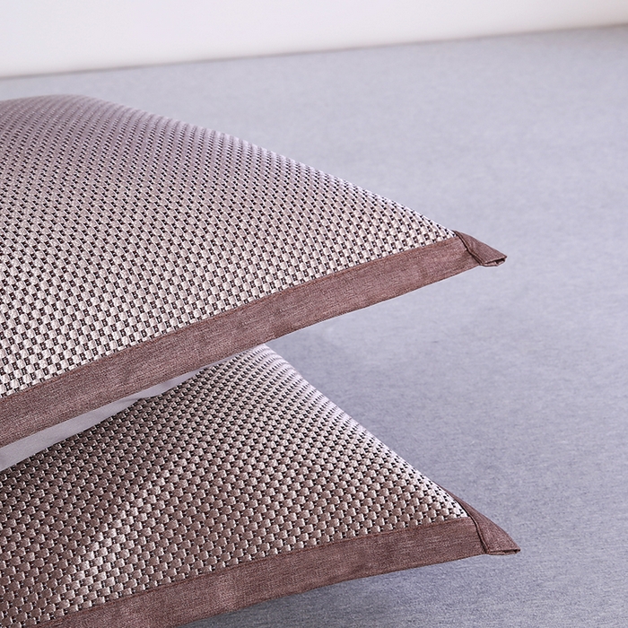 91家纺网 家纺一手货源 找家纺 小牛席业 2026新款大冰藤夏凉枕套系列凉枕套夏天枕套冰丝枕套竹枕套藤枕套冰藤枕套 大冰藤夏凉枕套（香槟）