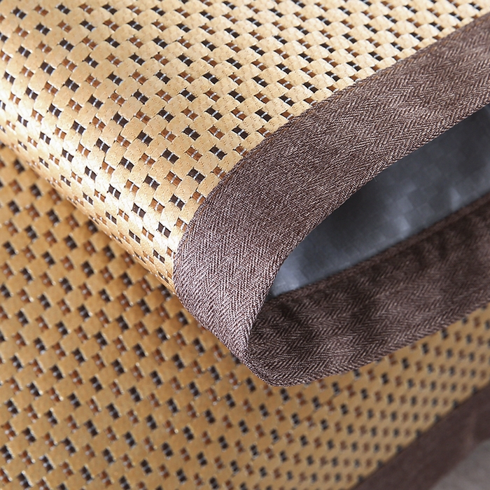 91家纺网 家纺一手货源 找家纺 小牛席业 2026新款大冰藤夏凉枕套系列凉枕套夏天枕套冰丝枕套竹枕套藤枕套冰藤枕套 大冰藤夏凉枕套（星光金色）