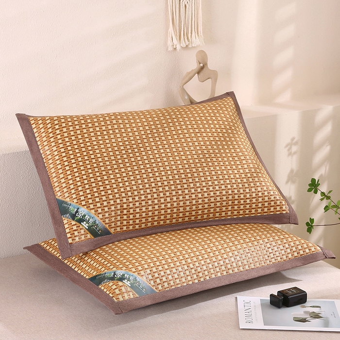 91家纺网 家纺一手货源 找家纺 小牛席业 2026新款大冰藤夏凉枕套系列凉枕套夏天枕套冰丝枕套竹枕套藤枕套冰藤枕套 角标全藤-白玉枕枕套