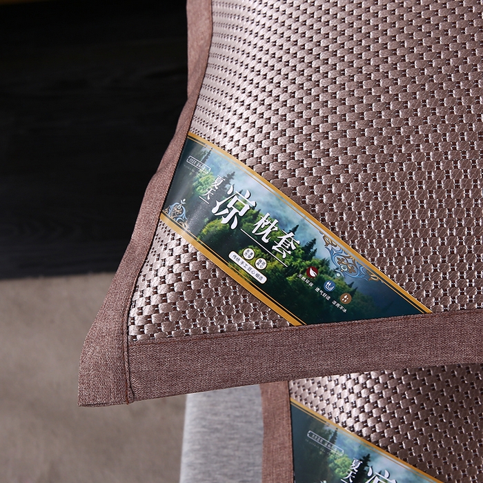 91家纺网 家纺一手货源 找家纺 小牛席业 2026新款大冰藤夏凉枕套系列凉枕套夏天枕套冰丝枕套竹枕套藤枕套冰藤枕套 大冰藤夏凉枕套（香槟）