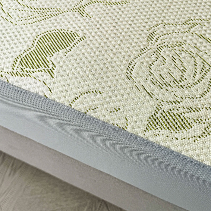 91家纺网 家纺一手货源 找家纺 凯罗 2026新款凉豆豆简约时尚风凉感豆豆凉席床席床笠-床笠款 曼塔玫瑰-碧绿