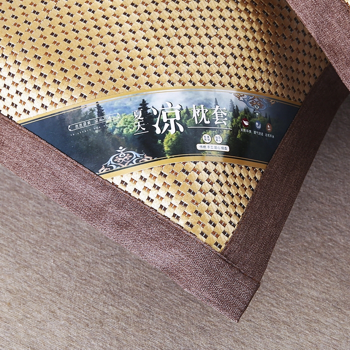 91家纺网 家纺一手货源 找家纺 小牛席业 2026新款大冰藤夏凉枕套系列凉枕套夏天枕套冰丝枕套竹枕套藤枕套冰藤枕套 大冰藤夏凉枕套（星光金色）