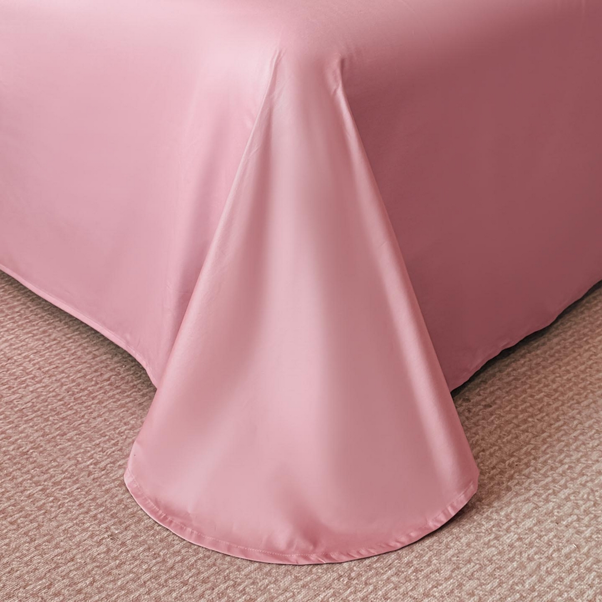 91家纺网 家纺一手货源 找家纺 润锦云 2026新款A类全棉纯棉刺绣四件套-花漾 花漾-芙芮粉