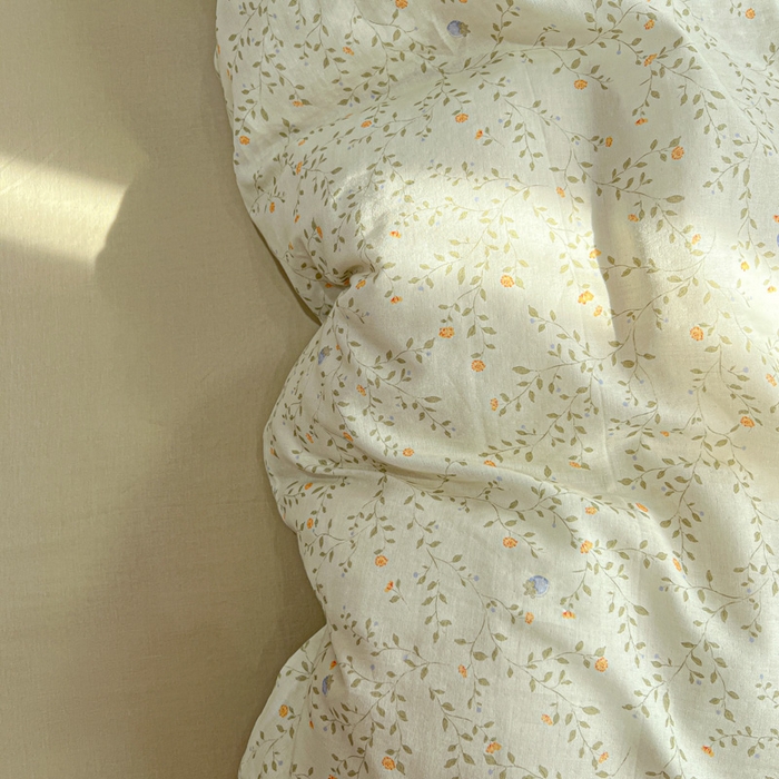 91家纺网 家纺一手货源 找家纺 亿梵家居 2026新款A类母婴级有氧纯棉印花双面全棉双层纱四件套-床拍图风晚