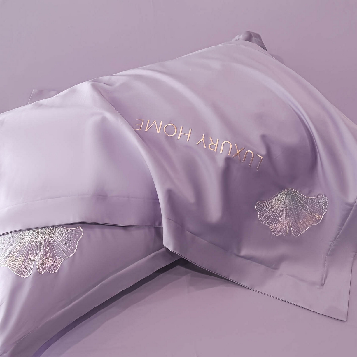 91家纺网 家纺一手货源 找家纺 润锦云 2026新款A类全棉纯棉刺绣四件套-花漾 花漾-梦幻紫