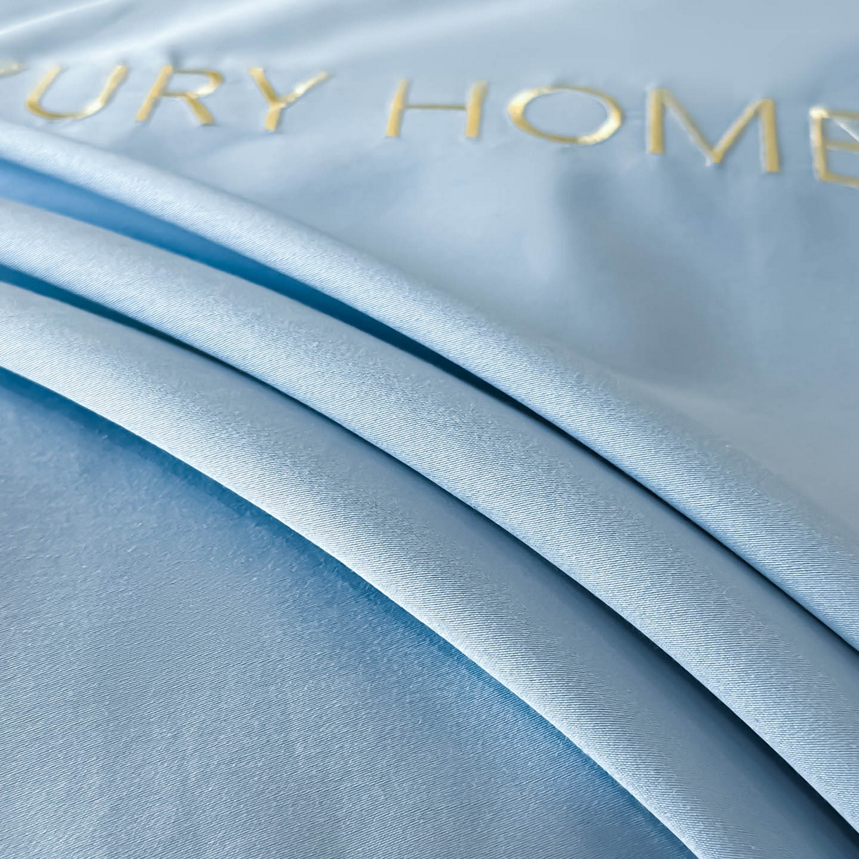 91家纺网 家纺一手货源 找家纺 润锦云 2026新款A类全棉纯棉刺绣四件套-花漾 花漾-柔雾蓝