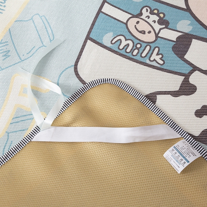 91家纺网 家纺一手货源 找家纺 宅部落 2026新款学生冰丝席单人宿舍席子凉席 奶牛很忙