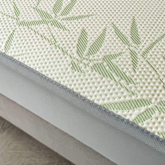 91家纺网 家纺一手货源 找家纺 凯罗 2026新款凉豆豆简约时尚风凉感豆豆凉席床席床笠-床笠款 上春山-碧绿