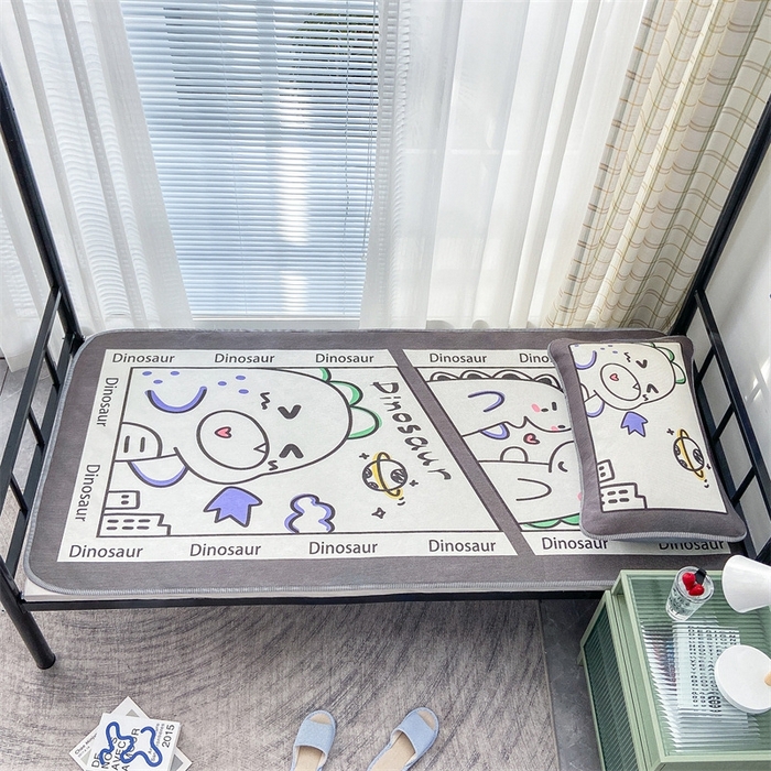 91家纺网 家纺一手货源 找家纺 宅部落 2026新款学生冰丝席单人宿舍席子凉席 喷火龙