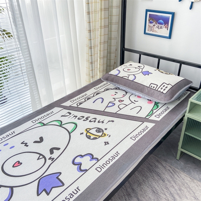 91家纺网 家纺一手货源 找家纺 宅部落 2026新款学生冰丝席单人宿舍席子凉席 喷火龙