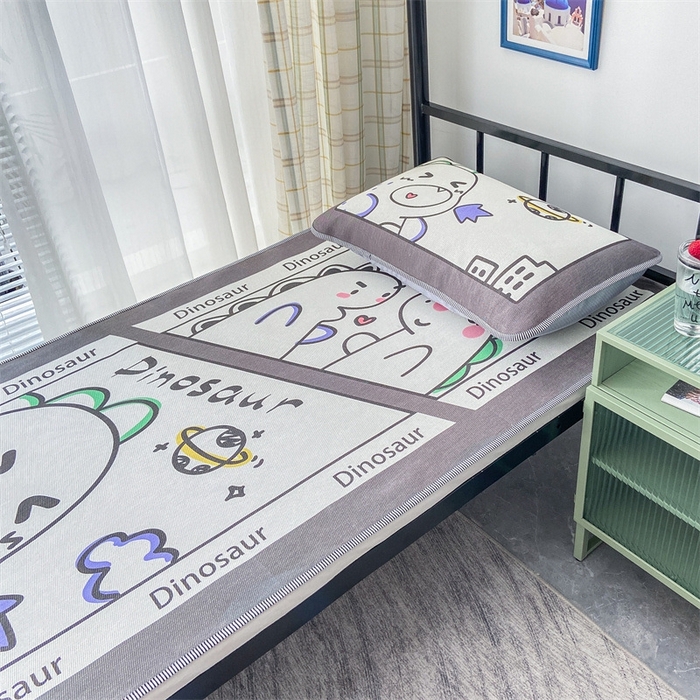 91家纺网 家纺一手货源 找家纺 宅部落 2026新款学生冰丝席单人宿舍席子凉席 喷火龙