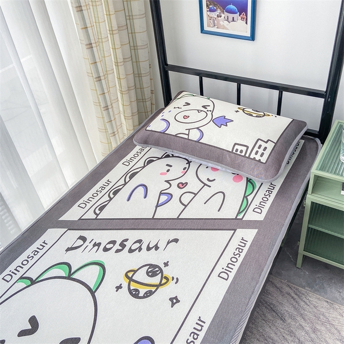 91家纺网 家纺一手货源 找家纺 宅部落 2026新款学生冰丝席单人宿舍席子凉席 喷火龙