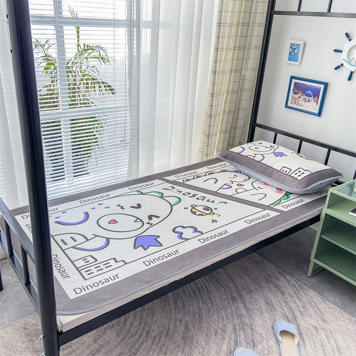 91家纺网 家纺一手货源 找家纺 宅部落 2026新款学生冰丝席单人宿舍席子凉席 喷火龙