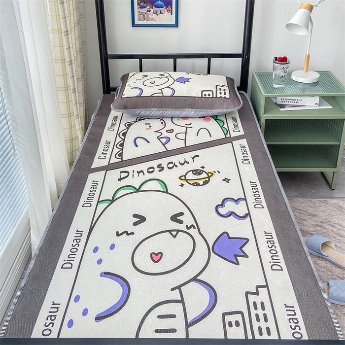 91家纺网 家纺一手货源 找家纺 宅部落 2026新款学生冰丝席单人宿舍席子凉席 喷火龙