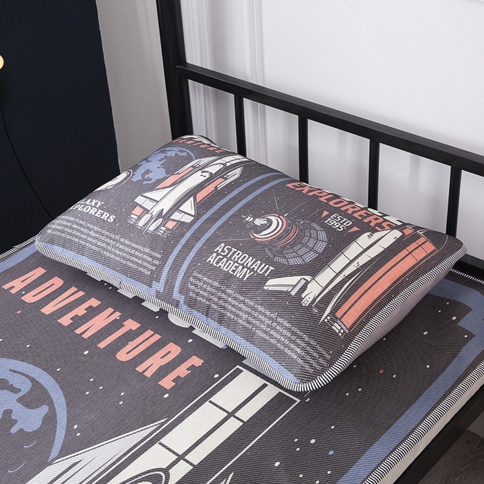 91家纺网 家纺一手货源 找家纺 宅部落 2026新款学生冰丝席单人宿舍席子凉席 启航