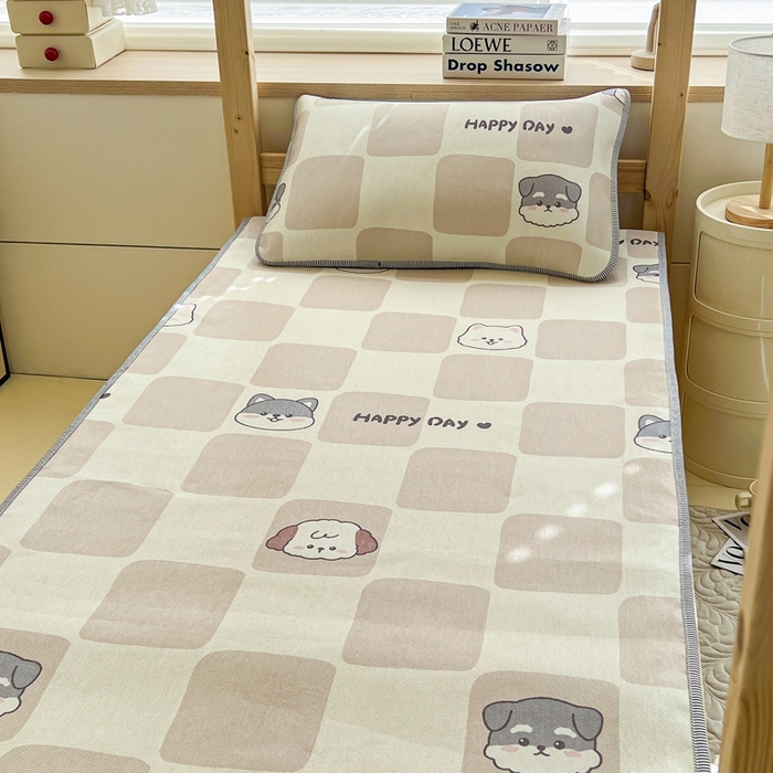 91家纺网 家纺一手货源 找家纺 宅部落 2026新款学生冰丝席单人宿舍席子凉席 享受生活