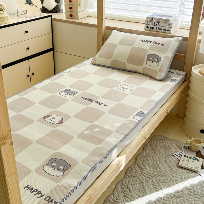 91家纺网 家纺一手货源 找家纺 宅部落 2026新款学生冰丝席单人宿舍席子凉席 享受生活