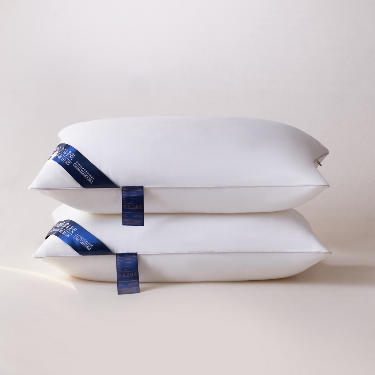 （总）浩宇家纺 2026新款科技睡眠枕皮枕芯舒适磨毛成人枕头一只装枕壳枕头2613