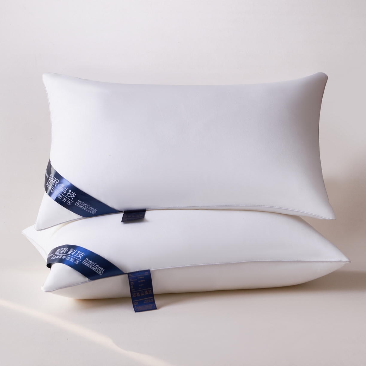 91家纺网 家纺一手货源 找家纺 浩宇家纺 2026新款科技睡眠枕皮枕芯舒适磨毛成人枕头一只装枕壳枕头2613 科技睡眠单边