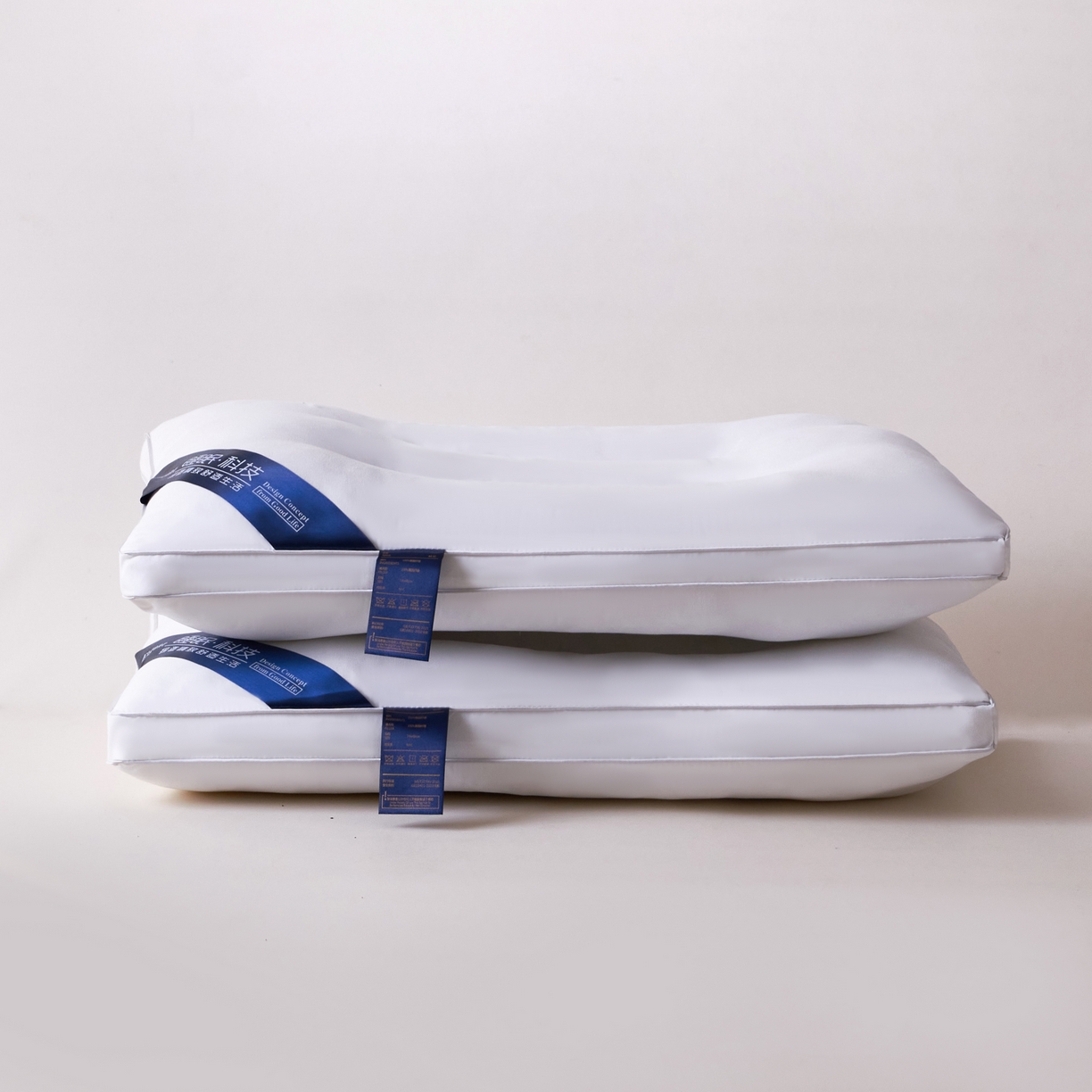 浩宇家纺 2026新款科技睡眠枕皮枕芯舒适磨毛成人枕头一只装枕壳枕头2613 科技睡眠定型