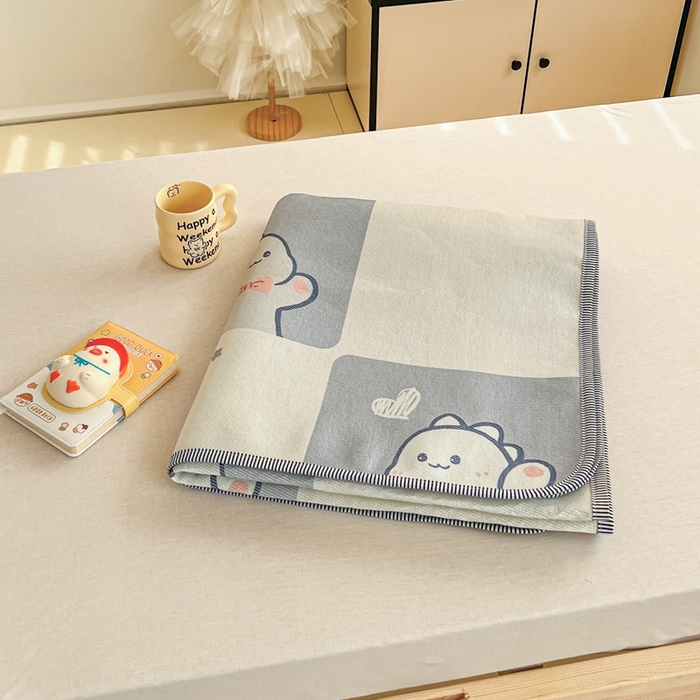 91家纺网 家纺一手货源 找家纺 宅部落 2026新款学生冰丝席单人宿舍席子凉席 小恐龙