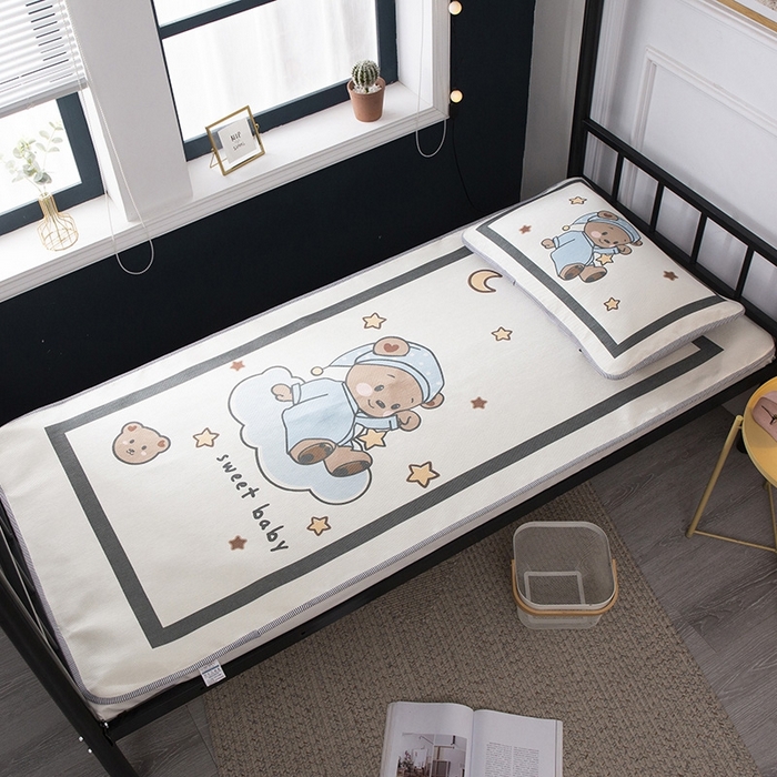 宅部落 2026新款学生冰丝席单人宿舍席子凉席 熊宝宝