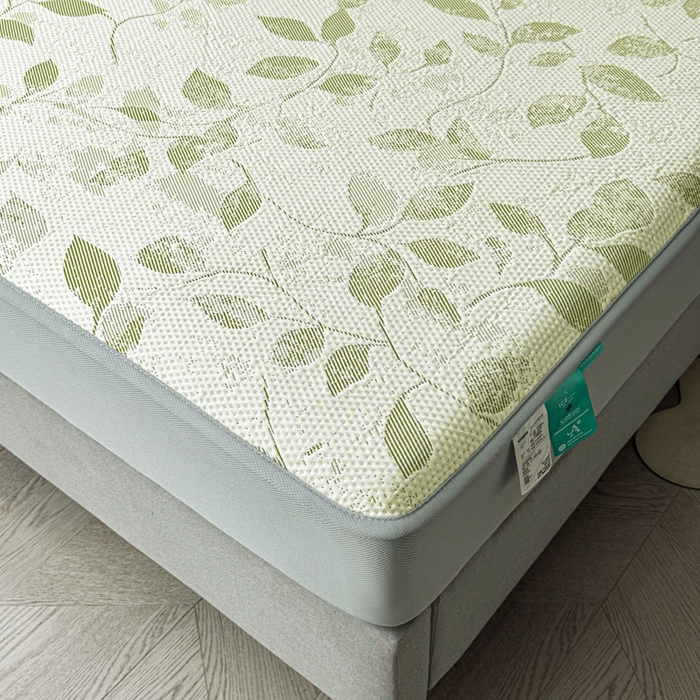 91家纺网 家纺一手货源 找家纺 凯罗 2026新款凉豆豆简约时尚风凉感豆豆凉席床席床笠-床笠款 夏叶-碧绿