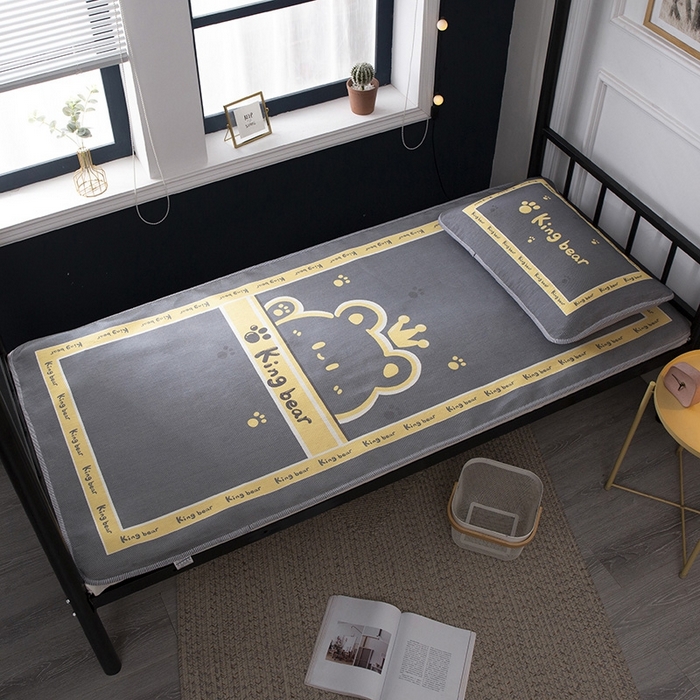 宅部落 2026新款学生冰丝席单人宿舍席子凉席 熊者之王