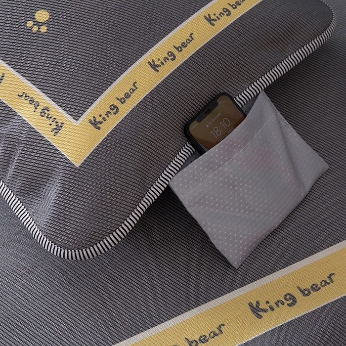 91家纺网 家纺一手货源 找家纺 宅部落 2026新款学生冰丝席单人宿舍席子凉席 熊者之王