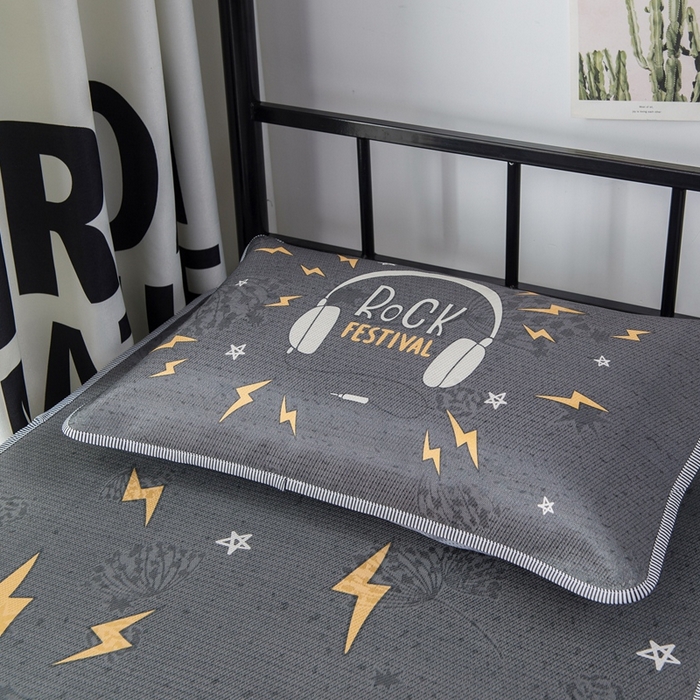 91家纺网 家纺一手货源 找家纺 宅部落 2026新款学生冰丝席单人宿舍席子凉席 音乐达人