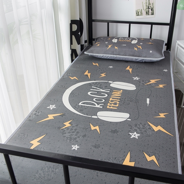 91家纺网 家纺一手货源 找家纺 宅部落 2026新款学生冰丝席单人宿舍席子凉席 音乐达人