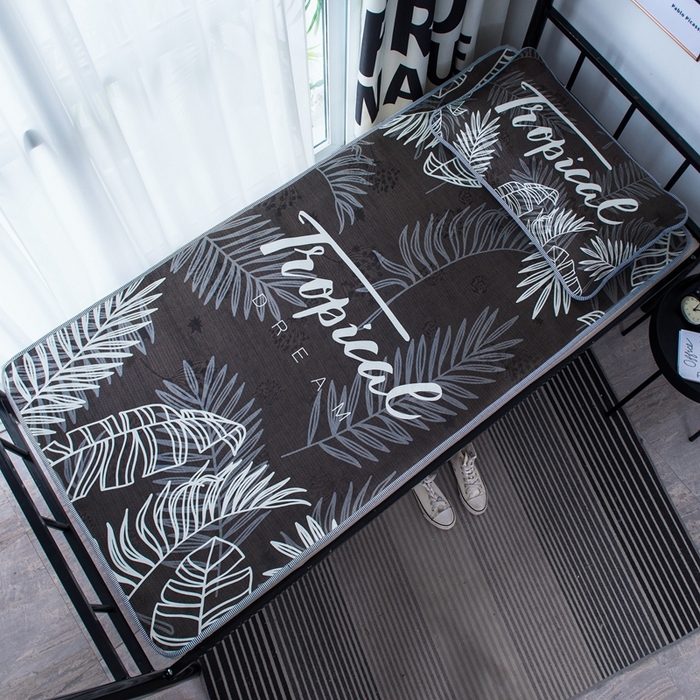 91家纺网 家纺一手货源 找家纺 宅部落 2026新款学生冰丝席单人宿舍席子凉席 仲夏夜之梦