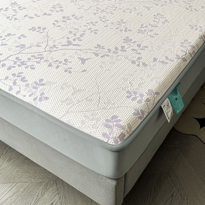 91家纺网 家纺一手货源 找家纺 凯罗 2026新款凉豆豆简约时尚风凉感豆豆凉席床席床笠-床笠款 纤藤集-夏紫