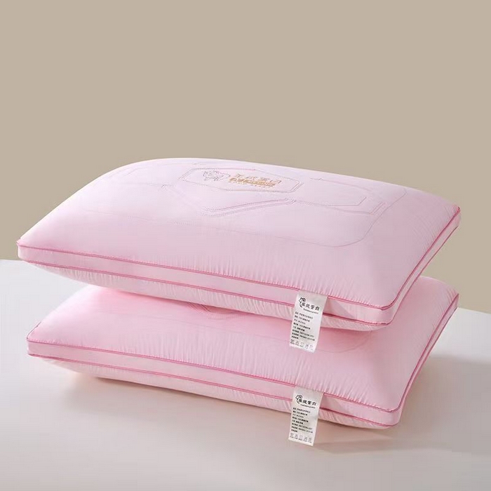 91家纺网 家纺一手货源 找家纺 浩宇家纺 2026新款羊绒蛋白枕芯整张棉枕头枕芯不变形不塌陷枕壳枕皮2614 粉色