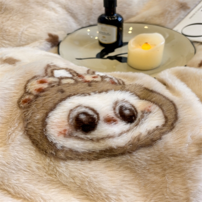 91家纺网 家纺一手货源 找家纺 沐珩家纺 2026新款高克重加厚保暖兔毛绒四件套-美拉德系列 美拉德-拉布布