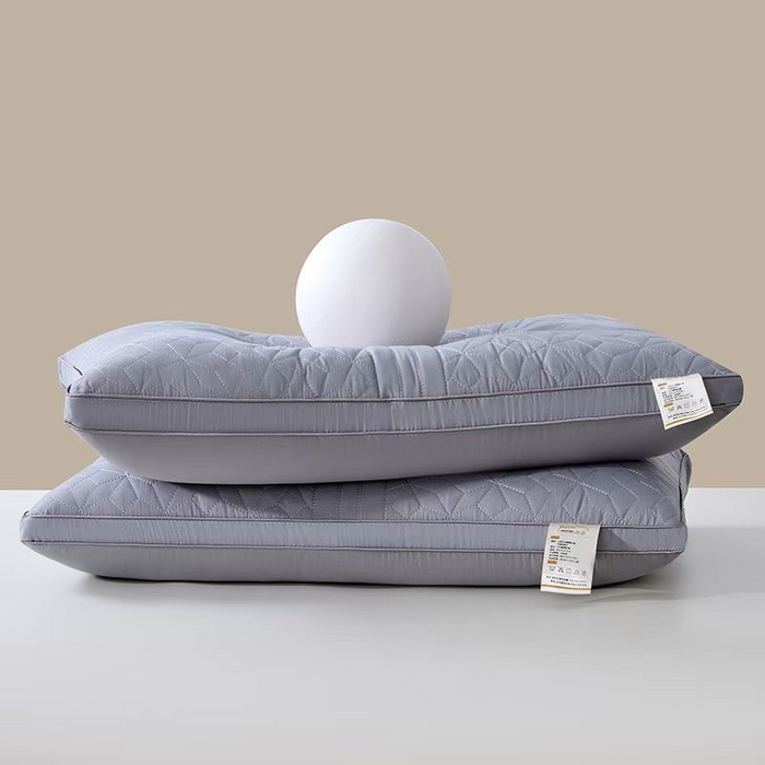 91家纺网 家纺一手货源 找家纺 浩宇家纺 2026新款乳胶枕芯蚕丝乳胶枕保健枕枕皮枕壳 枕头枕芯2612 灰色