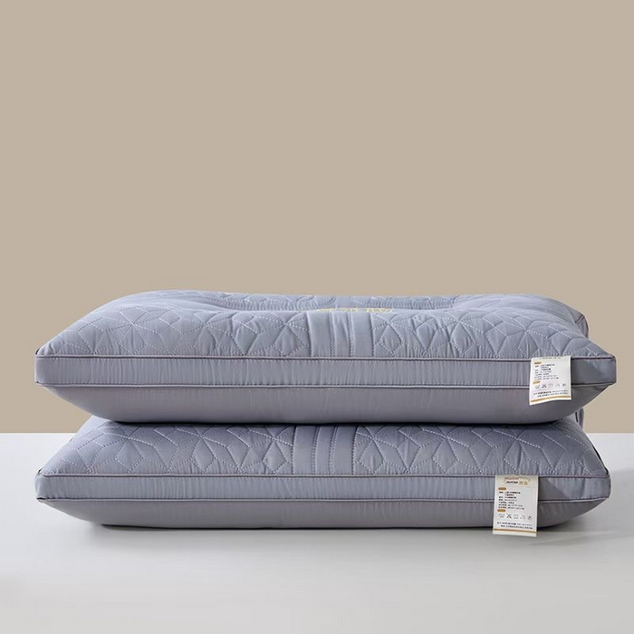 91家纺网 家纺一手货源 找家纺 浩宇家纺 2026新款乳胶枕芯蚕丝乳胶枕保健枕枕皮枕壳 枕头枕芯2612 灰色