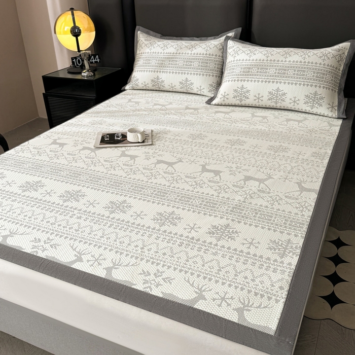 91家纺网 家纺一手货源 找家纺 （总）凯罗 2026新款凉豆豆简约时尚风凉感豆豆凉席床席床笠-床席款