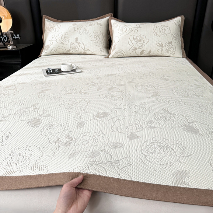 91家纺网 家纺一手货源 找家纺 （总）凯罗 2026新款凉豆豆简约时尚风凉感豆豆凉席床席床笠-床席款