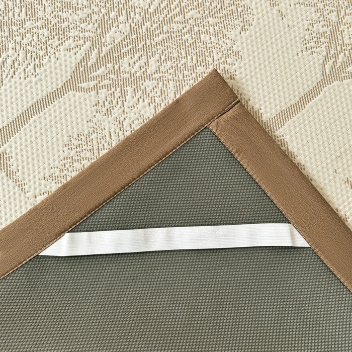 91家纺网 家纺一手货源 找家纺 凯罗 2026新款凉豆豆简约时尚风凉感豆豆凉席床席床笠-床席款 发财树-奶咖