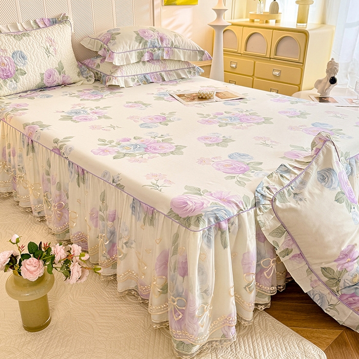 91家纺网 家纺一手货源 找家纺 （总）美达家纺 2025新款亲肤舒适全棉公主风单床裙