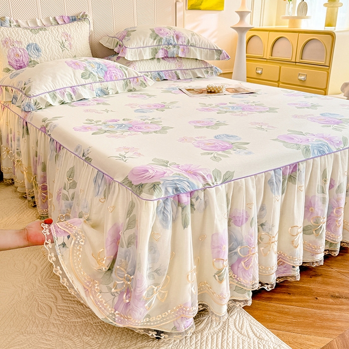 91家纺网 家纺一手货源 找家纺 （总）美达家纺 2025新款亲肤舒适全棉公主风单床裙