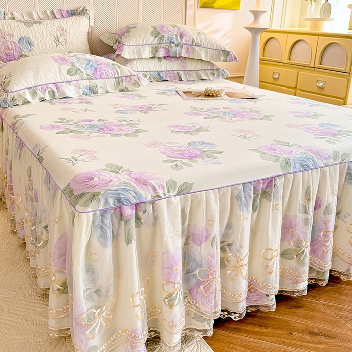 91家纺网 家纺一手货源 找家纺 （总）美达家纺 2025新款亲肤舒适全棉公主风单床裙