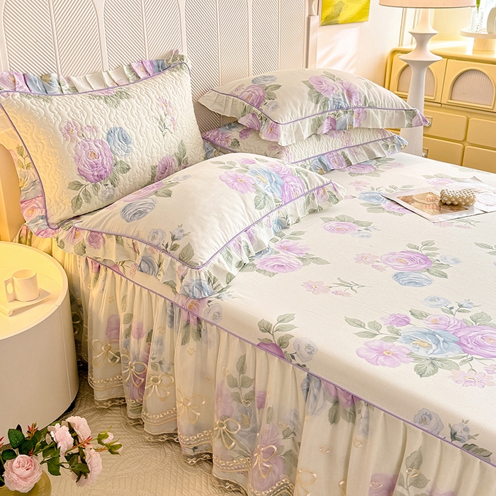 91家纺网 家纺一手货源 找家纺 （总）美达家纺 2025新款亲肤舒适全棉公主风单床裙