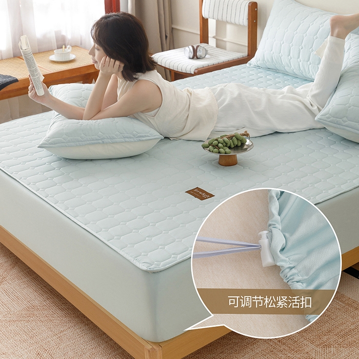 91家纺网 家纺一手货源 找家纺 （总）胜权家纺 2025秋冬新款单开门落地宫廷蚊帐不锈钢螺纹接口支架加粗加厚