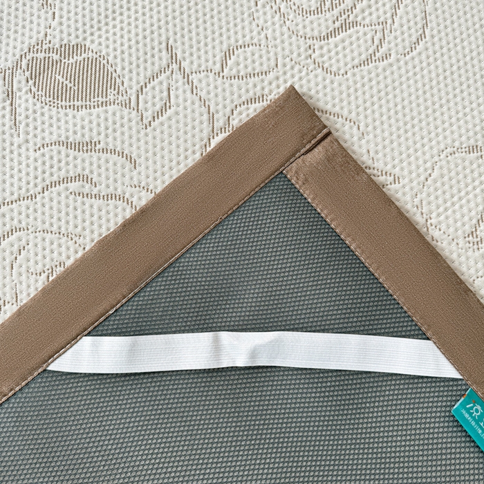 91家纺网 家纺一手货源 找家纺 凯罗 2026新款凉豆豆简约时尚风凉感豆豆凉席床席床笠-床席款 曼塔玫瑰-奶咖